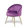 Load image into Gallery viewer, Monibloom Velvet Accent Chair, Modern Upholstered Single Sofa Side Chair, Comfy Barrel Club Living Room Armchair with Golden Metal Legs