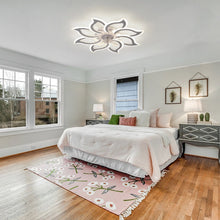 Load image into Gallery viewer, Garwarm Dimmable Ceiling Fan with Light and Remote Control, 27" Small Flush Mounted Ceiling Fan