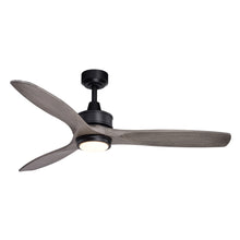 Load image into Gallery viewer, Vaxcel Curtiss Satin Brass Mid - Century Modern MCM Wood Propeller Ceiling Fan with LED Light Kit and Remote