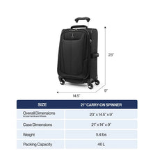 Load image into Gallery viewer, Travelpro Maxlite 5 Softside Expandable Carry on Luggage