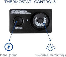 Load image into Gallery viewer, ML100TBAHR Ventless Propane Gas Blue Flame Space Heater with Thermostat Control