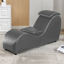 Load image into Gallery viewer, MUZZ Yoga Chair, Curved Yoga Chaise Lounge for Adults Stretching Exercising Relaxing, Chaise Lounge Chair with Adjustable Mats