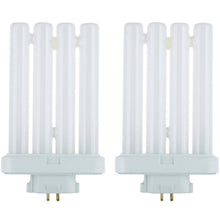 Load image into Gallery viewer, Sunlite Series FML27/65K/2PK Fluorescent 27W 6500K Daylight Quad Tube FML CFL Plugin Light Bulbs, 4-Pin GX10Q-4 Base, 2 Pack, 6500K-Daylight