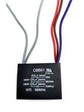 Load image into Gallery viewer, New Ceiling Fan Capacitor CBB61 4.5uF + 6uf + 5uf 5 Wire 250V
