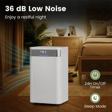 Load image into Gallery viewer, 32 Pints 2000 Sq.ft Basement Dehumidifier with Drain Hose, 24H Timer &amp; 3 - Color Indicator, Quiet Portable Dehumidifier for Home, Bedroom, Bathroom