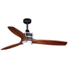 Vaxcel Curtiss Satin Brass Mid - Century Modern MCM Wood Propeller Ceiling Fan with LED Light Kit and Remote