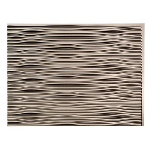Fasade Waves Brushed Nickel 15 - square Foot Backsplash Kit