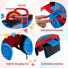 Load image into Gallery viewer, 6V 2 - Seater Ride On Train with Detachable Carriage, Under - Seat Storage, Whistle &amp; Flashing LED Lights, Trackless Electric Ride On Toy for Kids