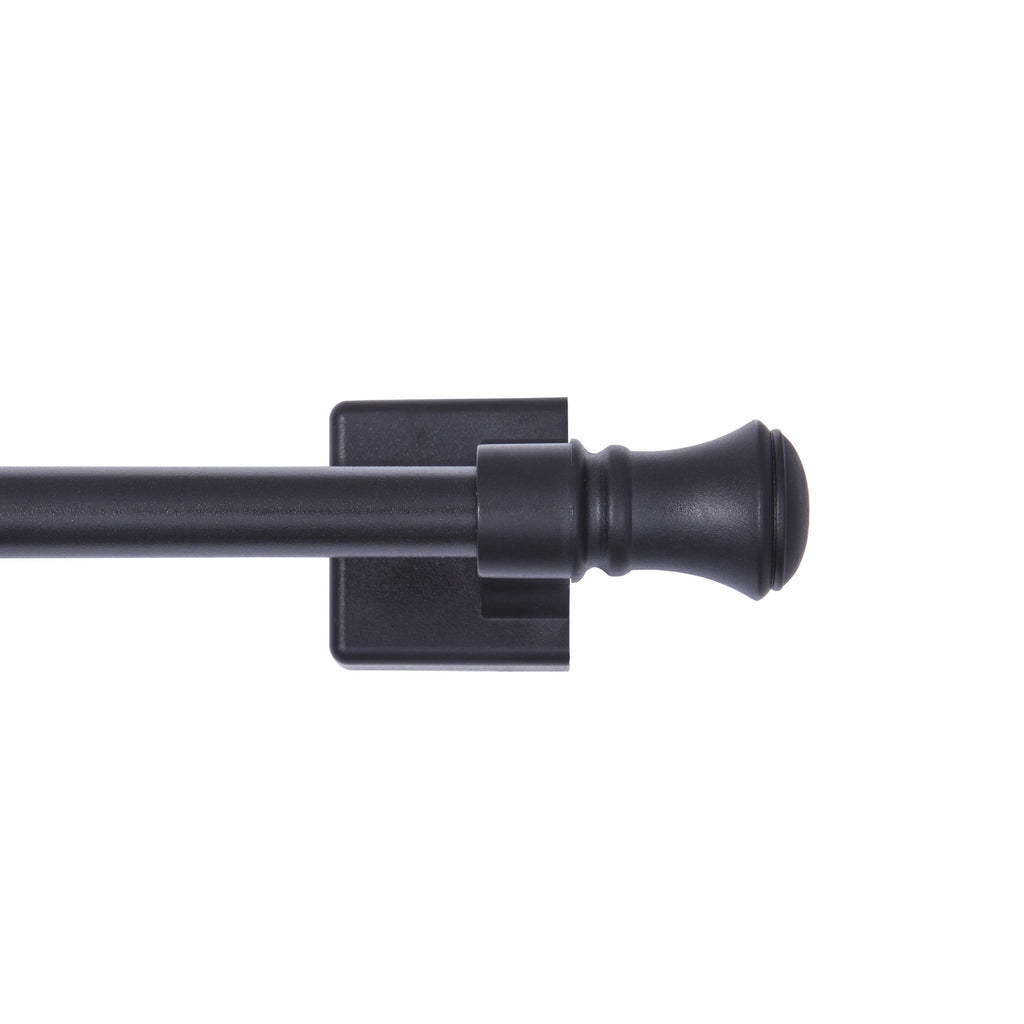 Mainstays Cameron 7/16 inch Adjustable Multi - Use Magnetic Appliance Rod, 16 - 28 inch, Black
