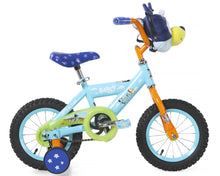 Load image into Gallery viewer, Bluey 12 - Inch Kids BMX Bike with Training Wheels, Plush Bag, Steel Frame, Coaster Brake, Ages 3 - 5