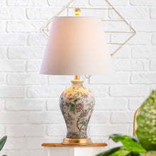 Load image into Gallery viewer, 24" Penelope Chinoiserie Table Lamp (Includes LED Light Bulb) Cream - Jonathan Y