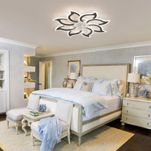 Load image into Gallery viewer, Garwarm Dimmable Ceiling Fan with Light and Remote Control, 27" Small Flush Mounted Ceiling Fan
