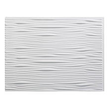 Load image into Gallery viewer, Fasade Waves Matte White 18 - Square Foot Backsplash Kit