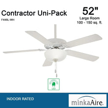 Load image into Gallery viewer, Minka Aire Fans - Contractor II Uni - Pack - 5 Blade Ceiling Fan with Light Kit - 18