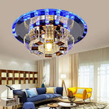 Crystal Chandelier LED Lamp House of Hampton, Home Lighting Fixture