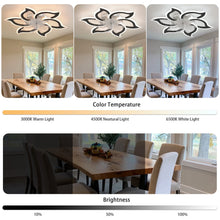 Load image into Gallery viewer, Garwarm Dimmable Ceiling Fan with Light and Remote Control, 27" Small Flush Mounted Ceiling Fan