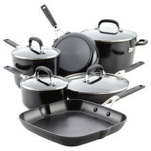 Load image into Gallery viewer, Kitchenaid Cookware Set, Nonstick, Hard - Anodized, Onyx Black