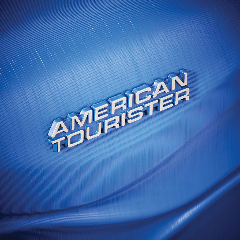 American Tourister Pirouette NXT Hardside Large Checked Luggage with Spinner Wheels - Ultramarine