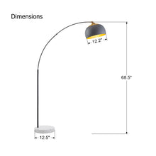 Load image into Gallery viewer, Rosén GARDEN Arc Floor Lamp, Modern Reading Light for Living Room, Bedrooms and Office, Light Direction Adjustable, Bulb Not Included