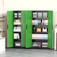 Load image into Gallery viewer, SOLAURA 71" Metal Garage Storage Cabinet with Locking Doors and Adjustable Shelves for Home, Office(Black)