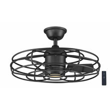 Load image into Gallery viewer, Heritage Point 25 in. Integrated LED Indoor Natural Iron Ceiling Fan with Light and Remote Control