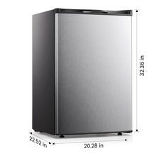 Load image into Gallery viewer, KNDKO 3.2cu.ft Upright Freezer, Compact Freezer with Removable Shelves, Adjustable Thermostat for Home/Kitchen/Office, SILVER