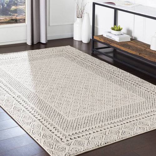Union Rustic Calvo Gray/Beige Area Rug Size: Rectangle 3'11 inch x 5'7 inch