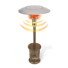 Load image into Gallery viewer, Sun Joe 48,000 BTU Bronze Outdoor Propane Powered Patio Heater with Wheels
