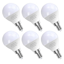 Load image into Gallery viewer, GOSCHE 6 Pack Bright Ceiling Fan Light Bulbs, 60 Watt Equivalent, Daylight 5000K, E12 LED Bulb, A15 Shape Candelabra Base Chandelier Light Bulb
