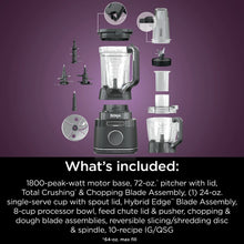 Load image into Gallery viewer, Ninja Detect Kitchen System Power Blender + Processor with Blend Sense Technology, Silver, TB400
